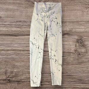 Echt cropped marble print high waist leggings sz M nwot 010